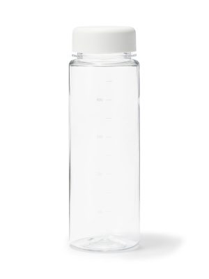 Water Bottle with Measurements 16.9 fl oz - White