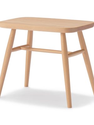 Beech Wood Stool with Round Legs