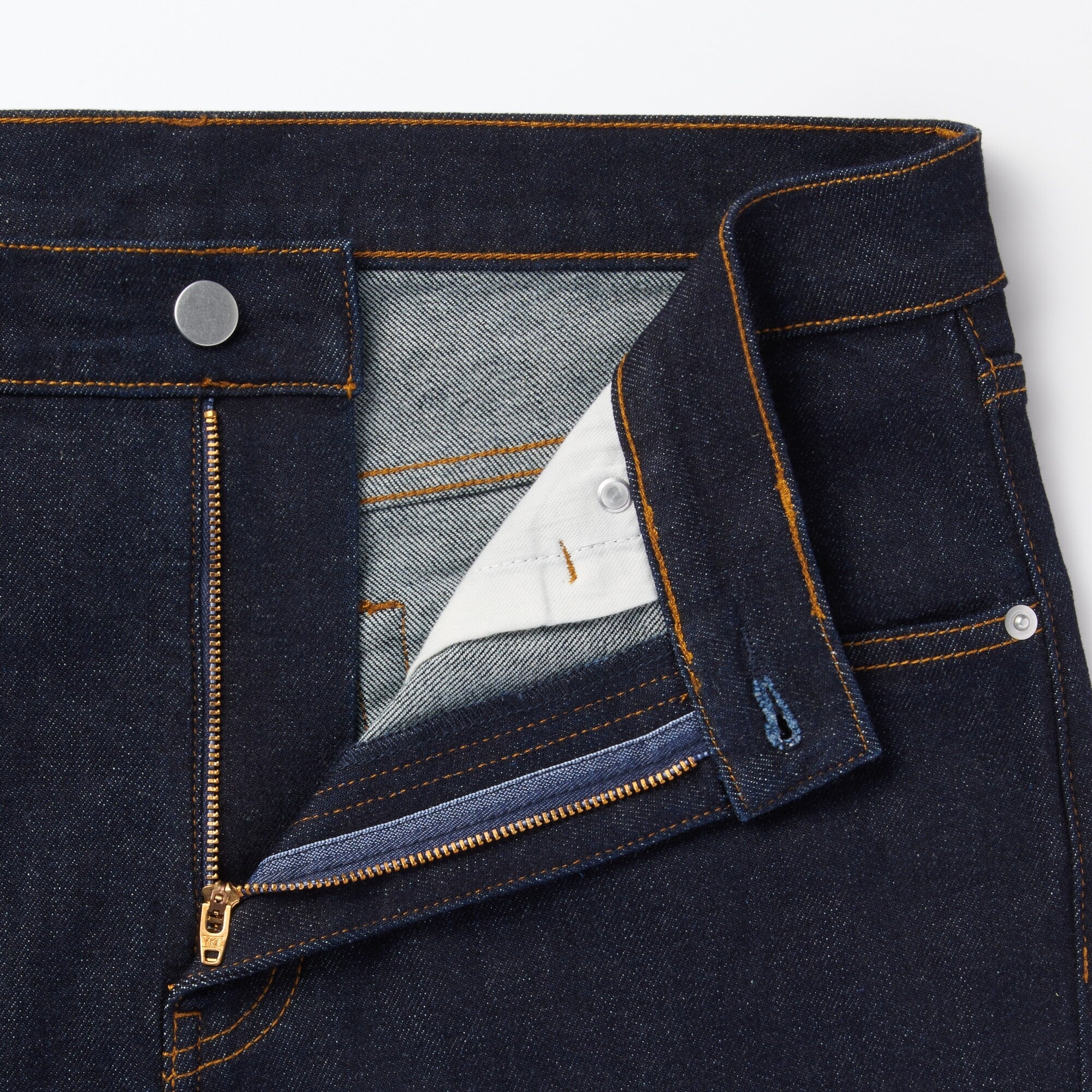 Men's Stretch Denim Slim Pants Dark Navy (L 30inch / 76cm) - Image 9