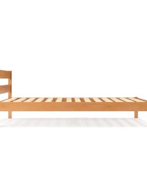 [HD] Rubberwood Wooden Bed - Double