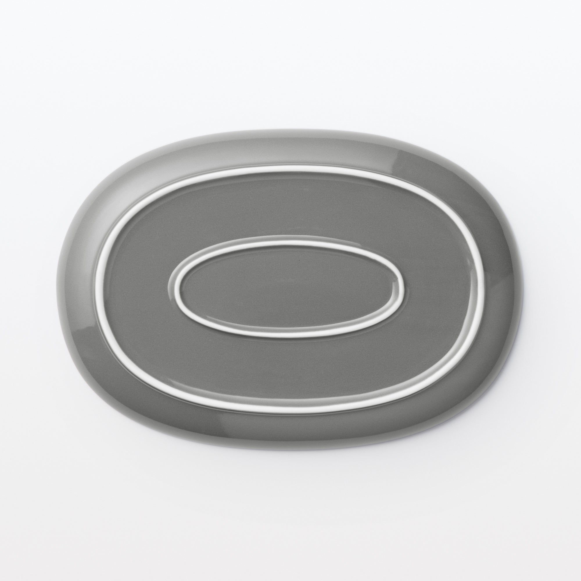 Everyday Tableware Oval Plate Small - Gray - Image 4