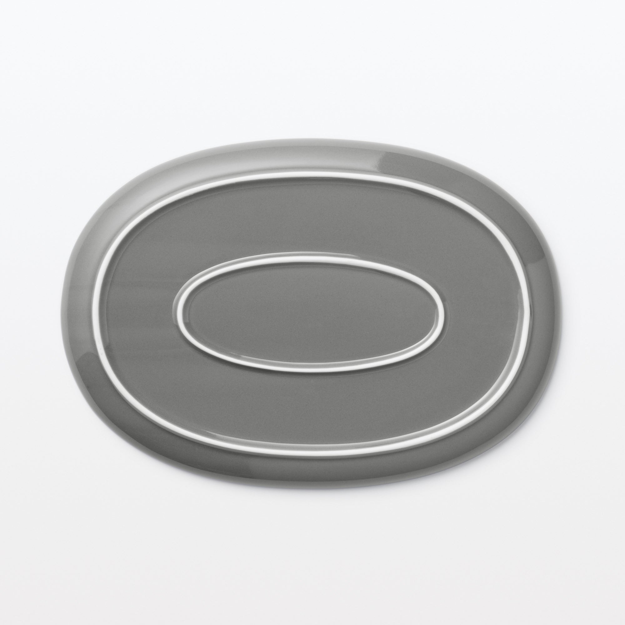 Everyday Tableware Oval Plate Large - Gray - Image 4