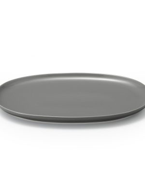 Everyday Tableware Oval Plate Large - Gray