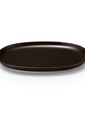 Everyday Tableware Oval Plate Small - Dark Brown