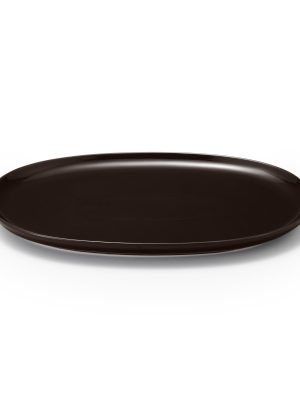 Everyday Tableware Oval Plate Large - Dark Brown