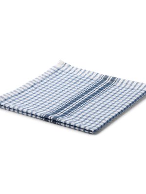 Indian Cotton Multipurpose Cloth - Blue Check