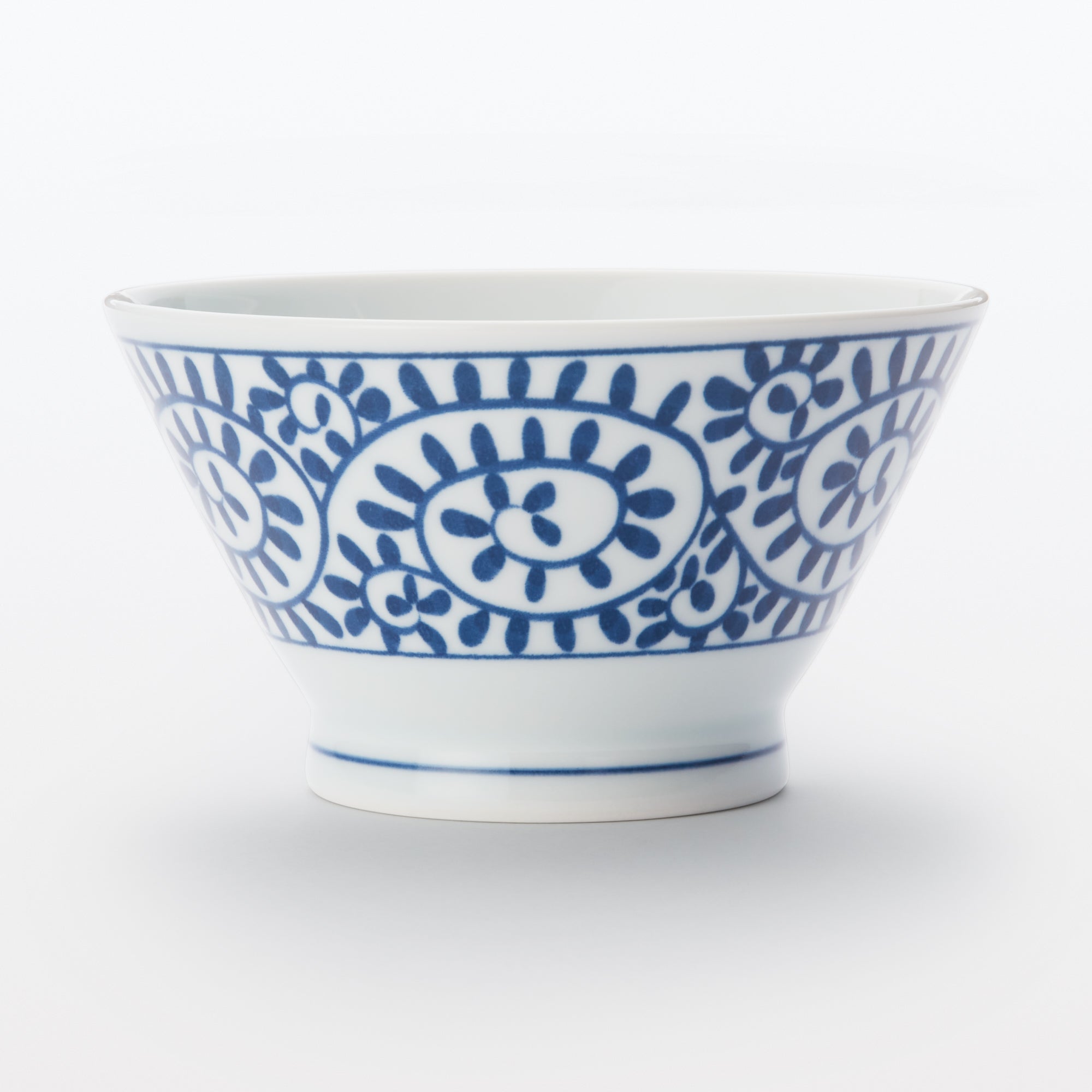 Hasami Ware Rice Bowl - Arabesque Pattern - Image 2