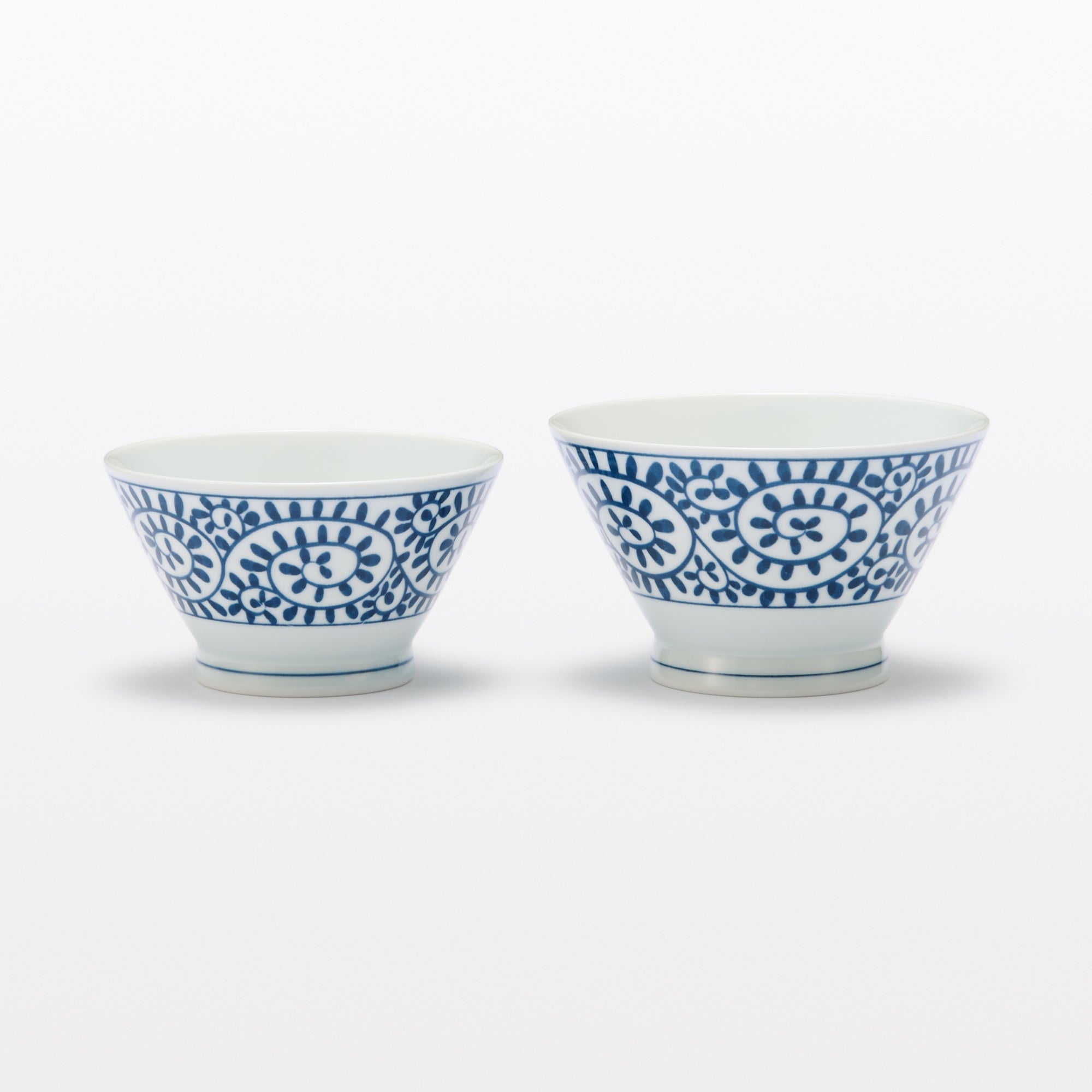 Hasami Ware Rice Bowl - Arabesque Pattern - Image 4