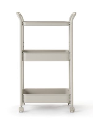 Steel Pipe Wheeled Rack Utility Cart - Warm Gray
