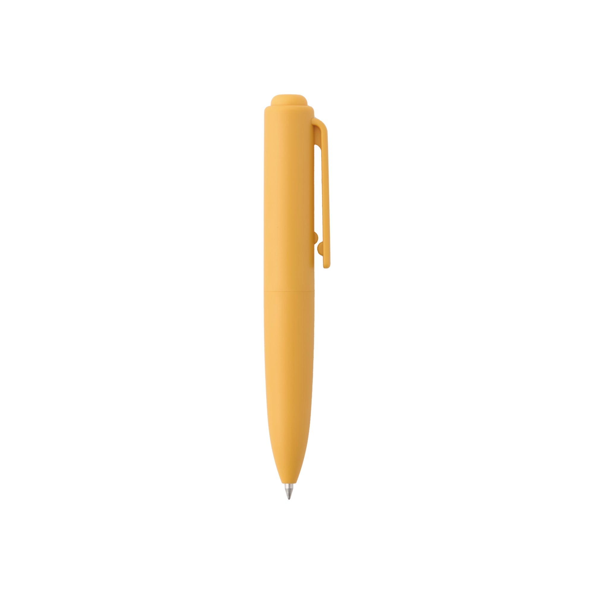 Compact Gel Ink Ballpoint Pen Knock Type 0.5 mm - Yellow
