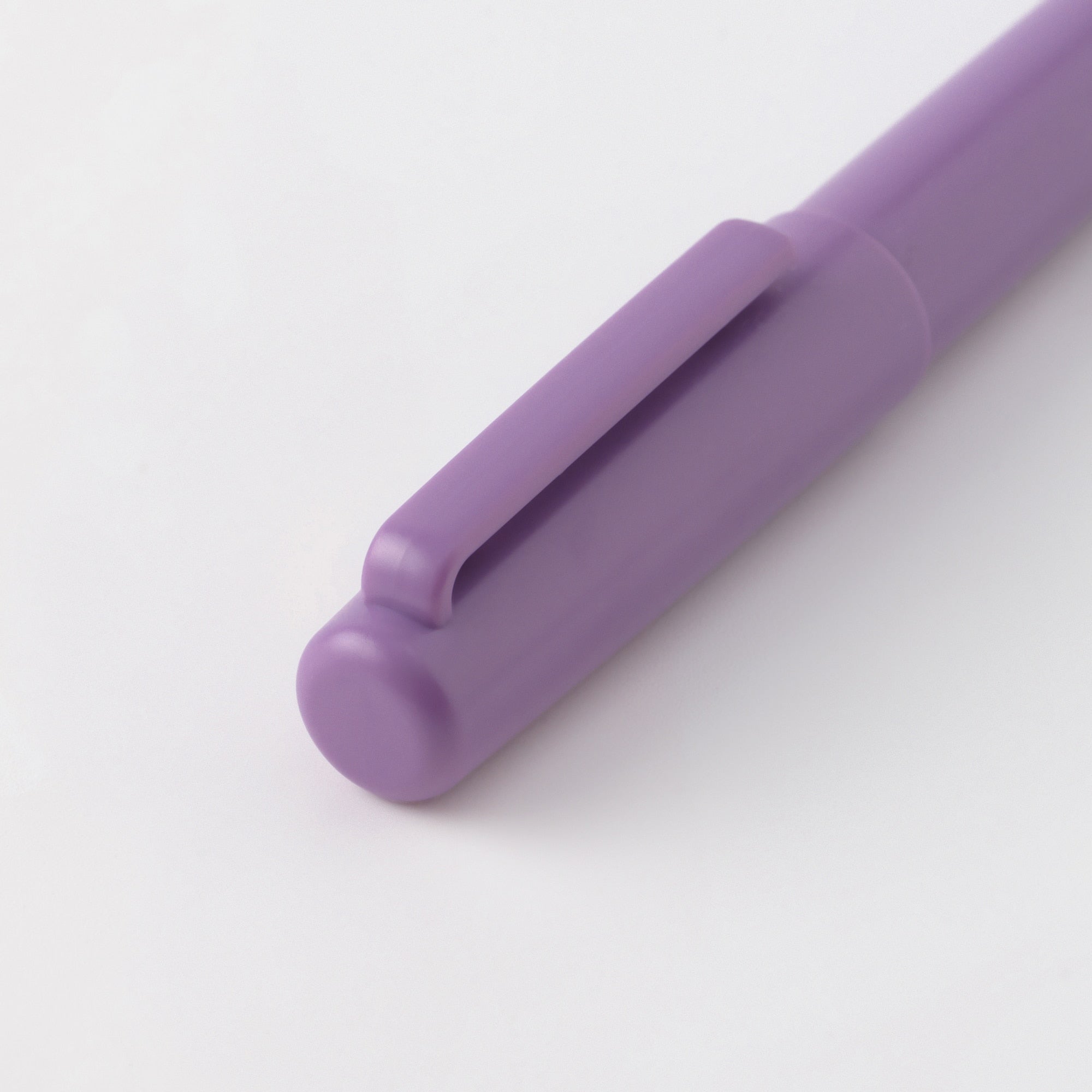 Compact Gel Ink Ballpoint Pen Cap Type 0.5 mm - Purple - Image 3