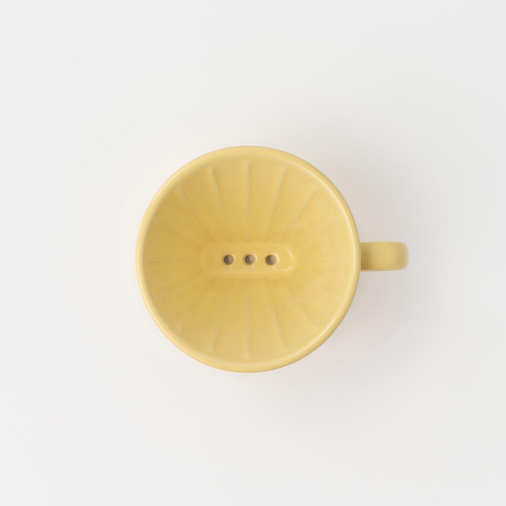 Stoneware Coffee Dripper - Light Yellow - Image 3