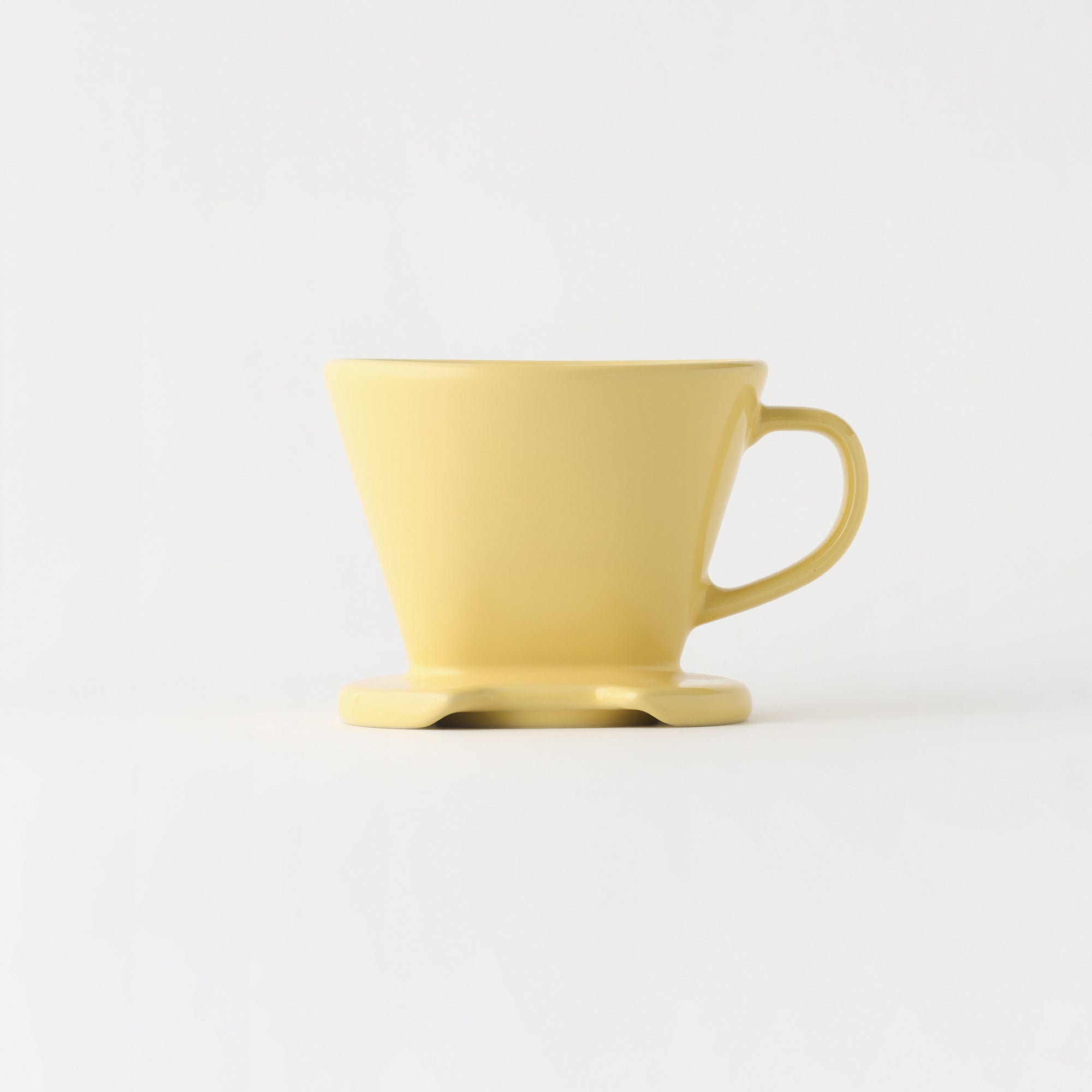Stoneware Coffee Dripper - Light Yellow - Image 4