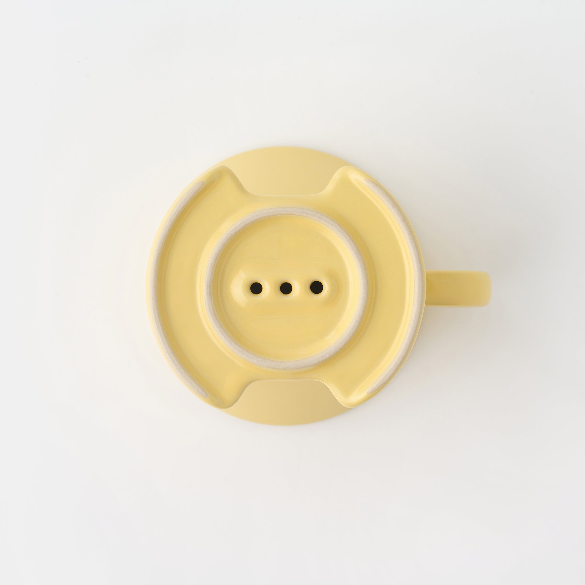 Stoneware Coffee Dripper - Light Yellow - Image 5