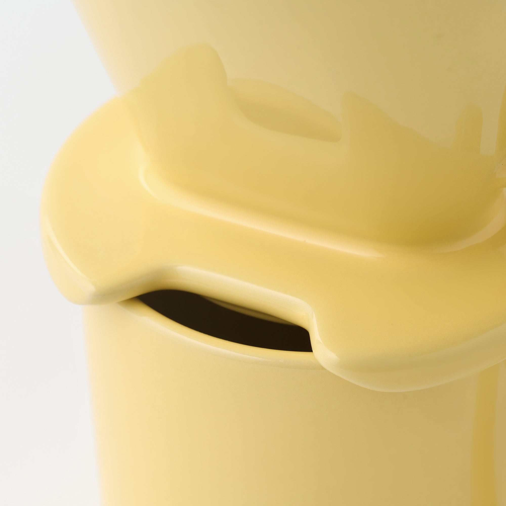 Stoneware Coffee Dripper - Light Yellow - Image 8