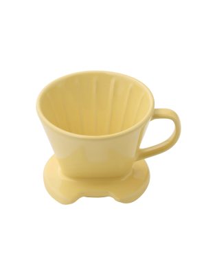 Stoneware Coffee Dripper - Light Yellow