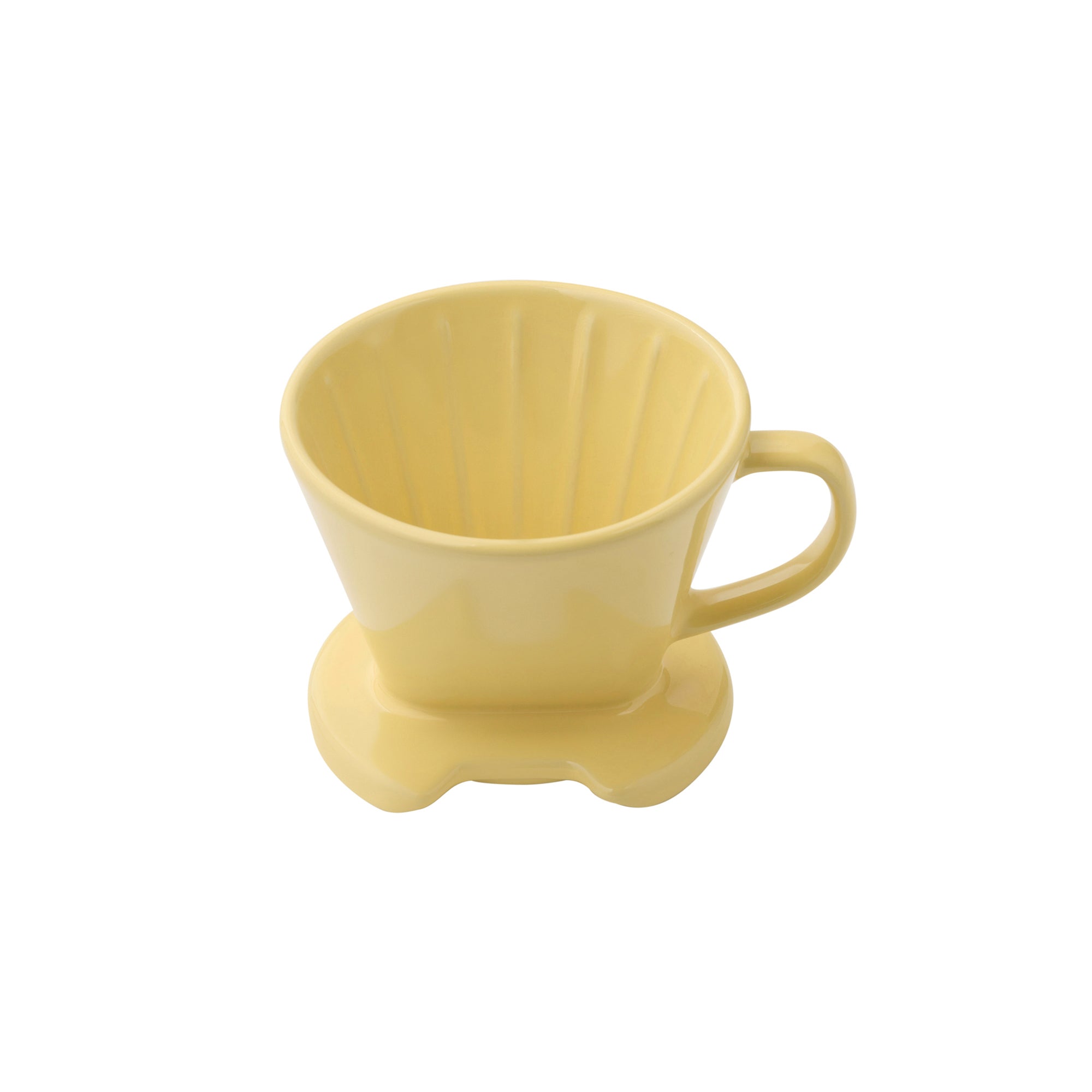 Stoneware Coffee Dripper - Light Yellow