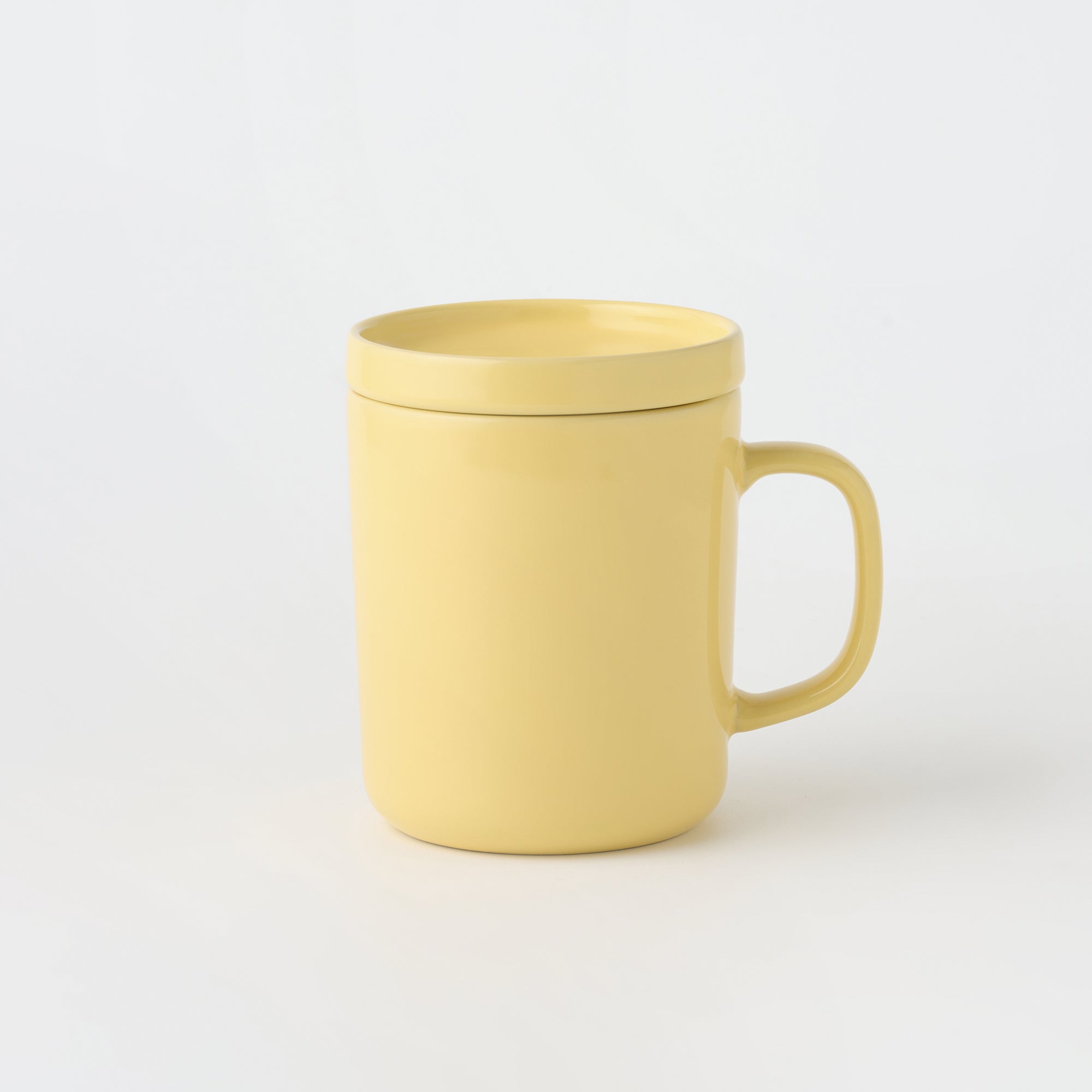 Stoneware Mug Cup 16.9 fl oz - Light Yellow - Image 4