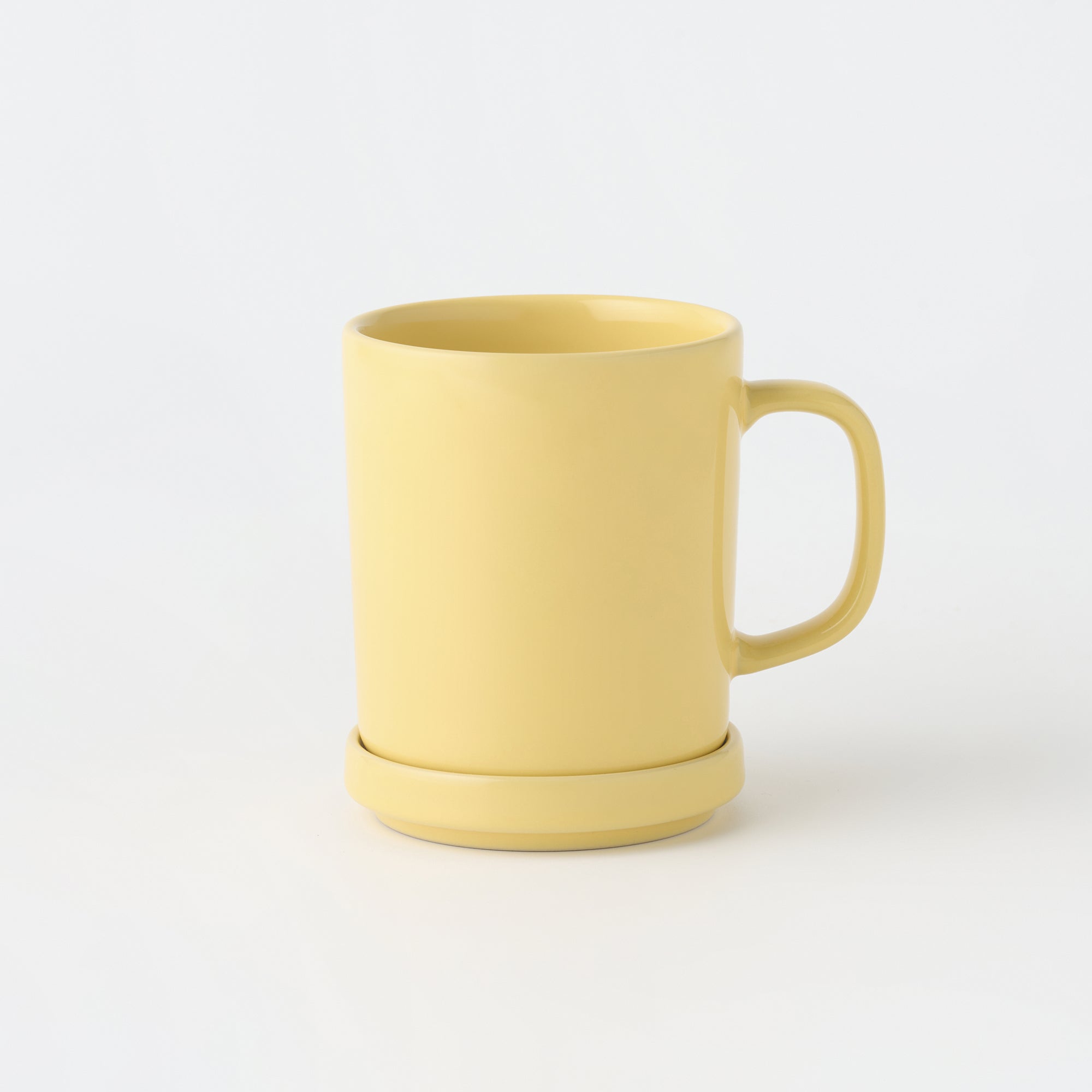 Stoneware Mug Cup 16.9 fl oz - Light Yellow - Image 5