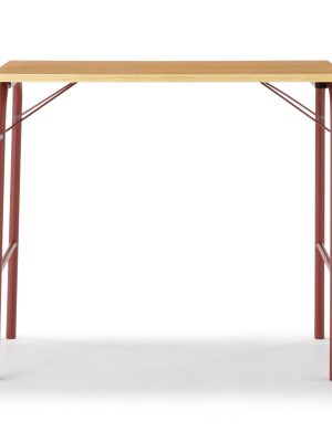 Steel Pipe Table - Burgundy