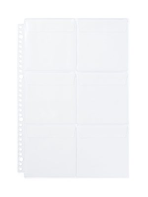 6-Pocket Refill for A4 Wide Organizer