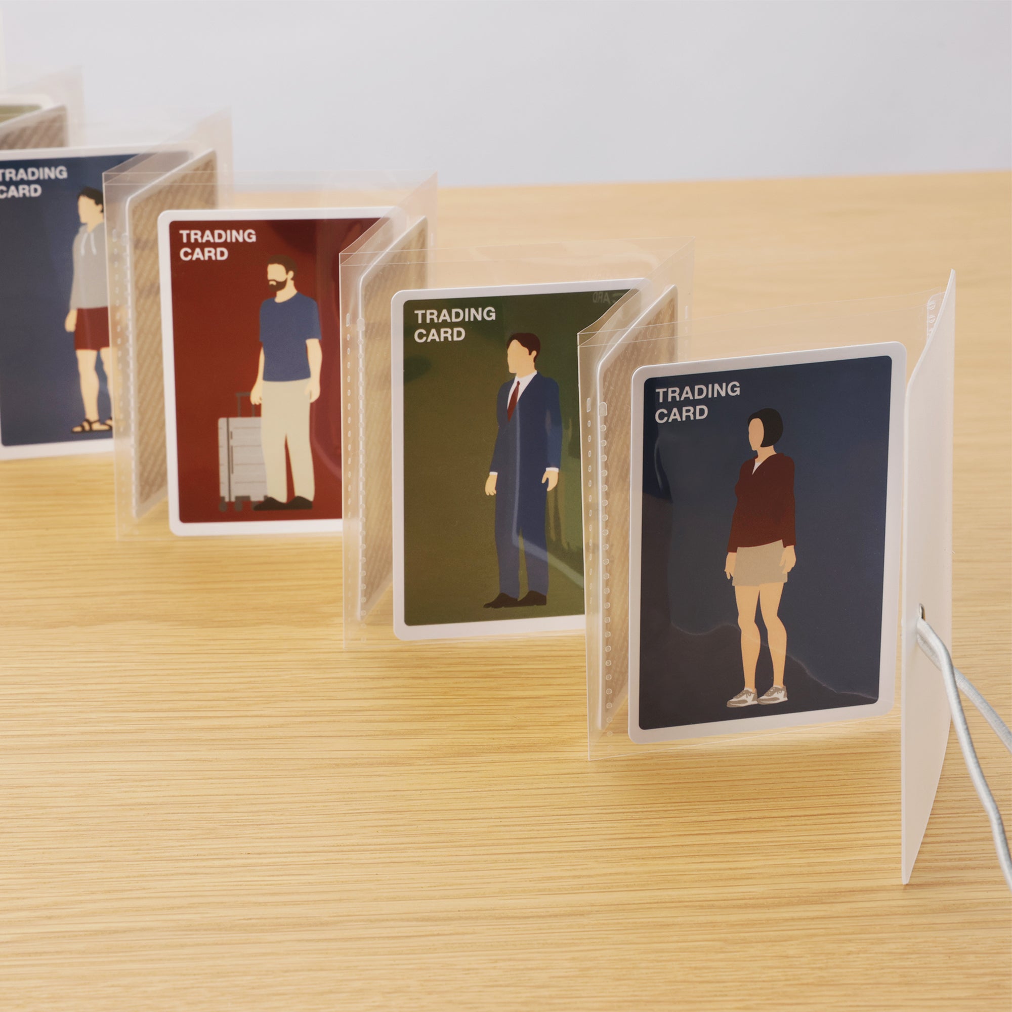 Self-Standing Card File - Trading Card