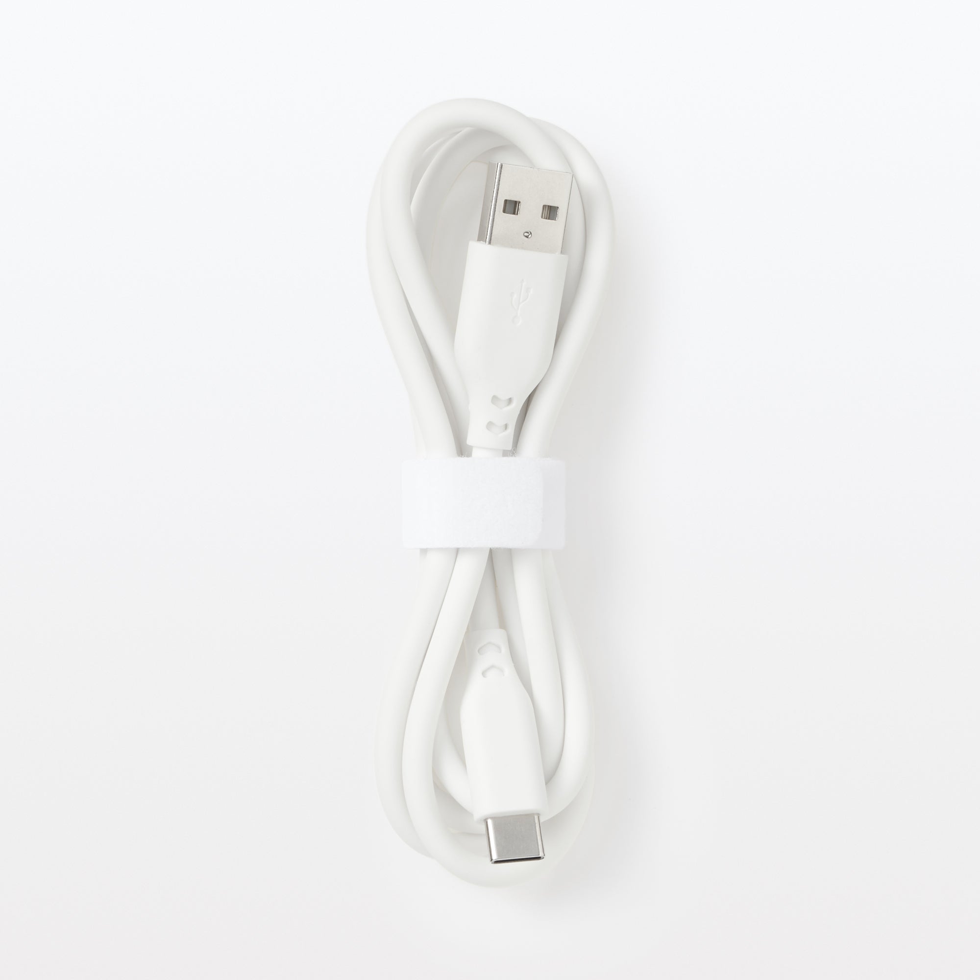 Soft and Tangle-free USB Cable - A to C - White - Image 2