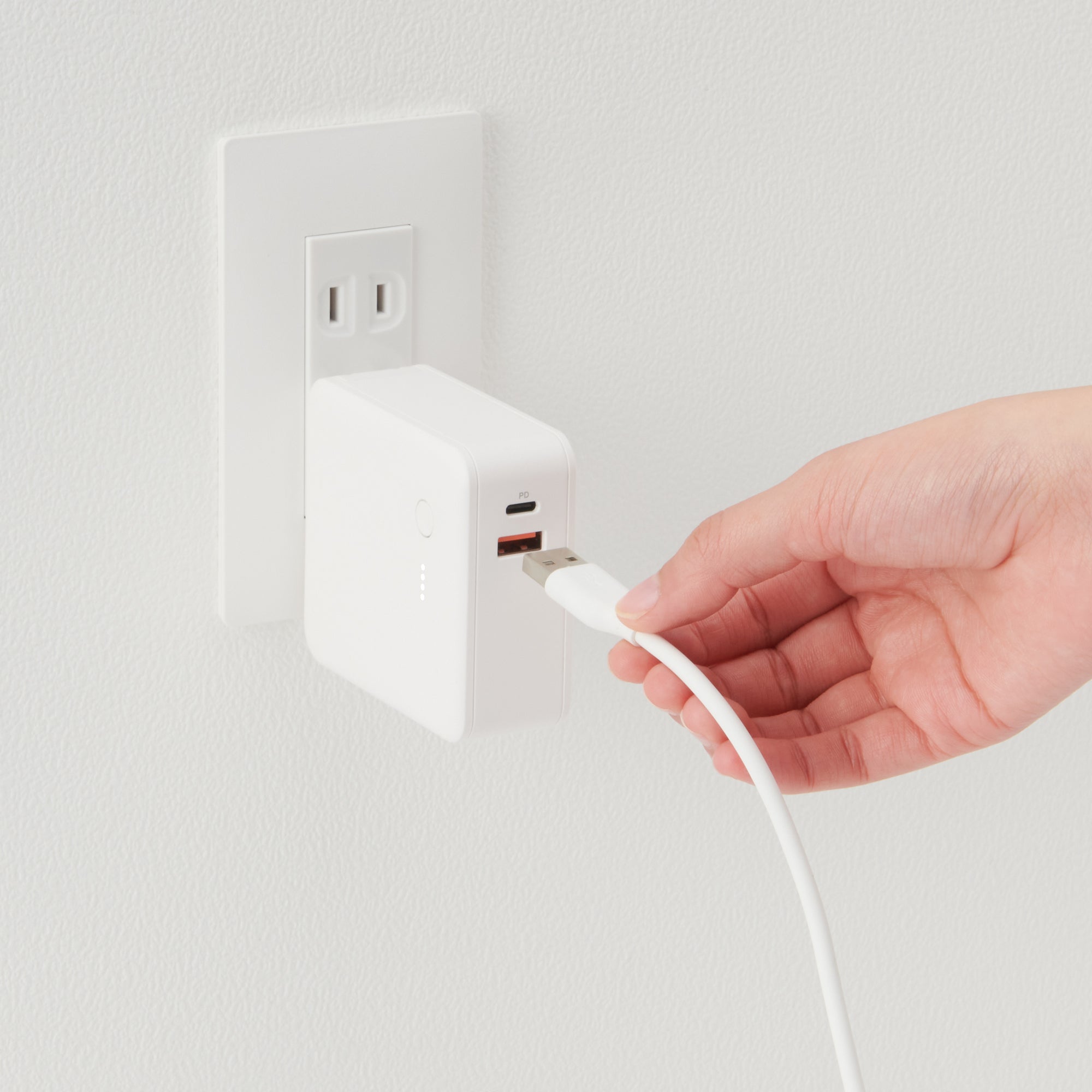 Soft and Tangle-free USB Cable - A to C - White - Image 4