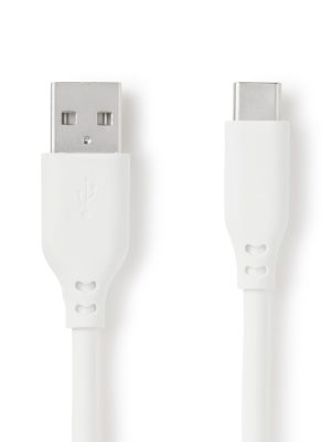 Soft and Tangle-free USB Cable - A to C - White
