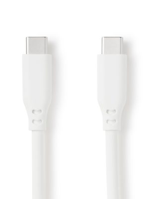 Soft and Tangle-free USB Cable - C to C - White