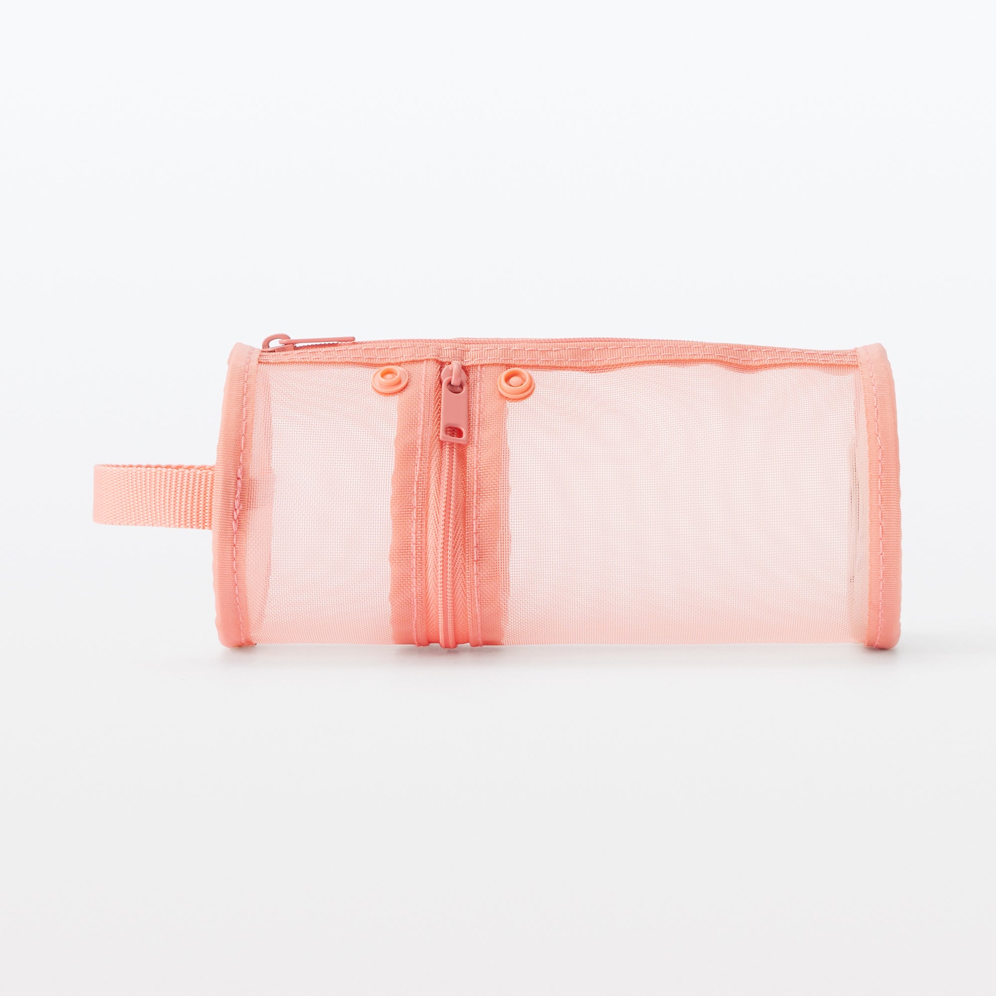 Nylon Mesh Vertical/Horizontal Pen Case Wide - Pink - Image 3