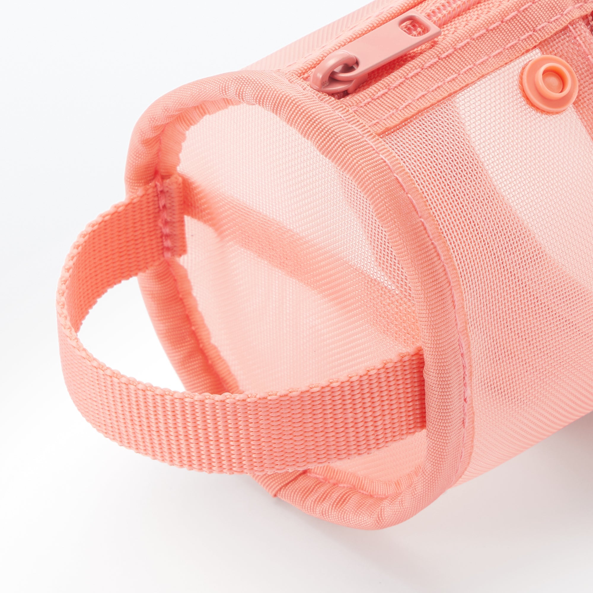 Nylon Mesh Vertical/Horizontal Pen Case Wide - Pink - Image 4