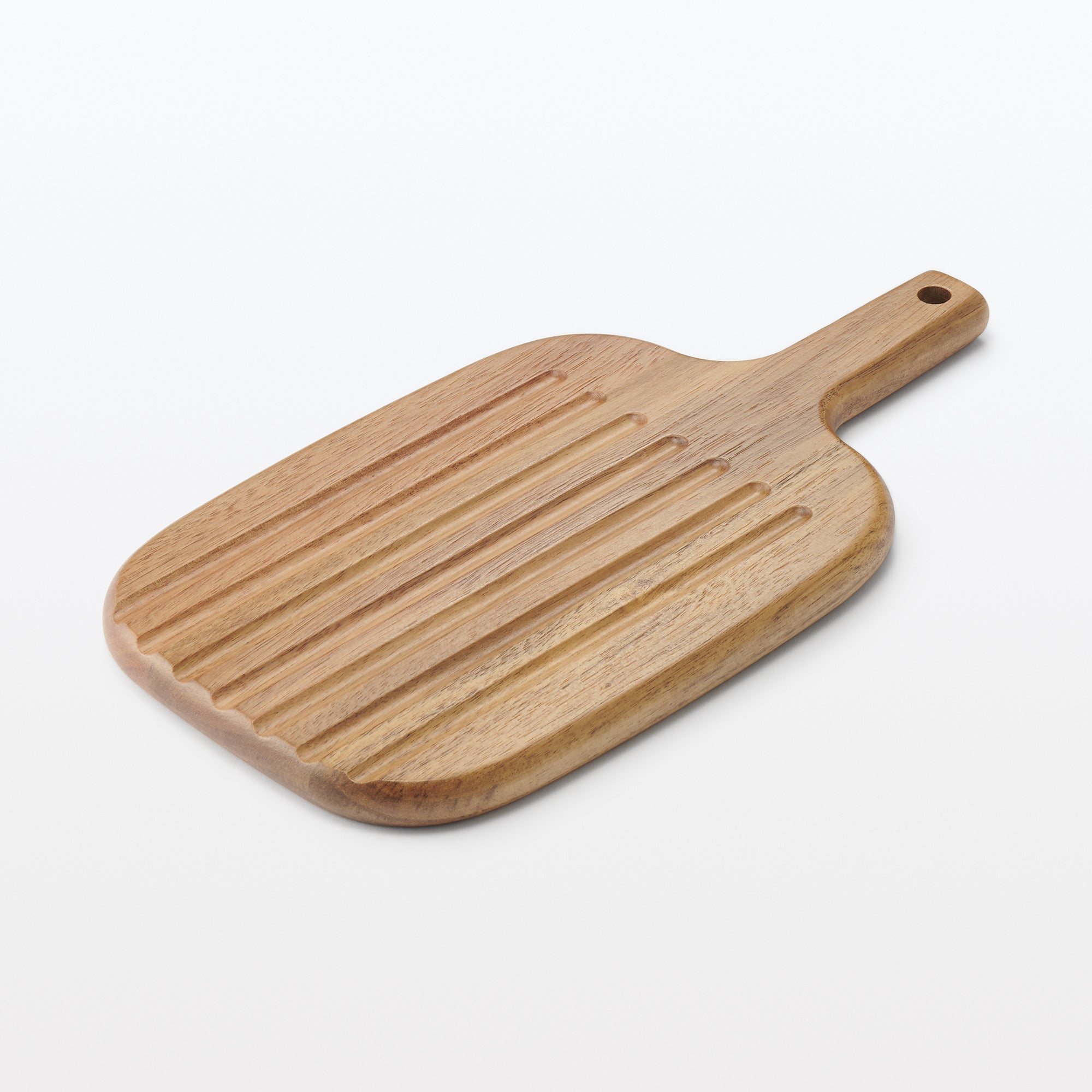 Acacia Double-Sided Cutting Board with Handle - Small - Image 4