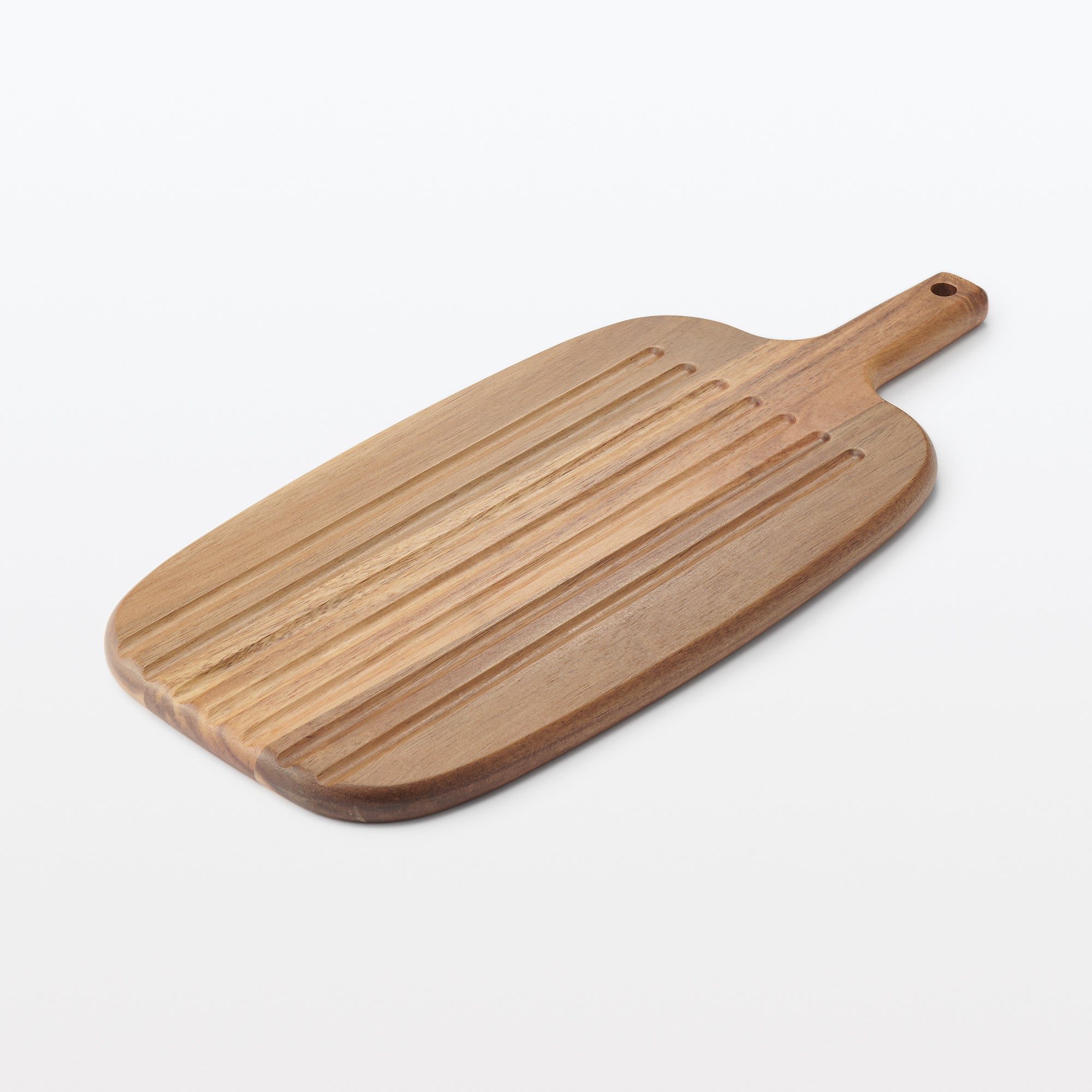 Acacia Double-Sided Cutting Board with Handle - Large - Image 4