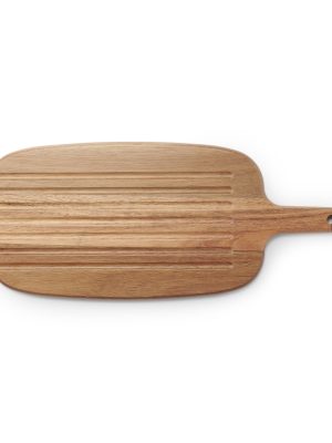 Acacia Double-Sided Cutting Board with Handle - Large