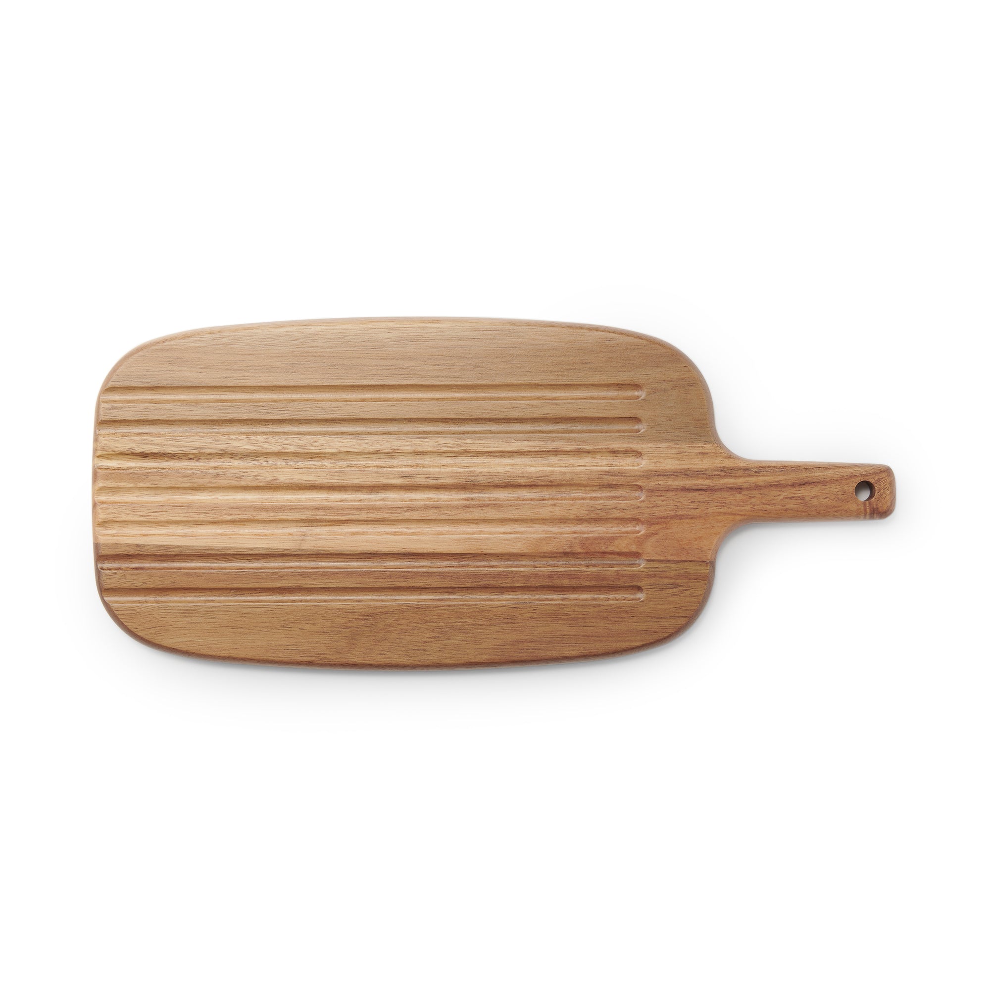 Acacia Double-Sided Cutting Board with Handle - Large
