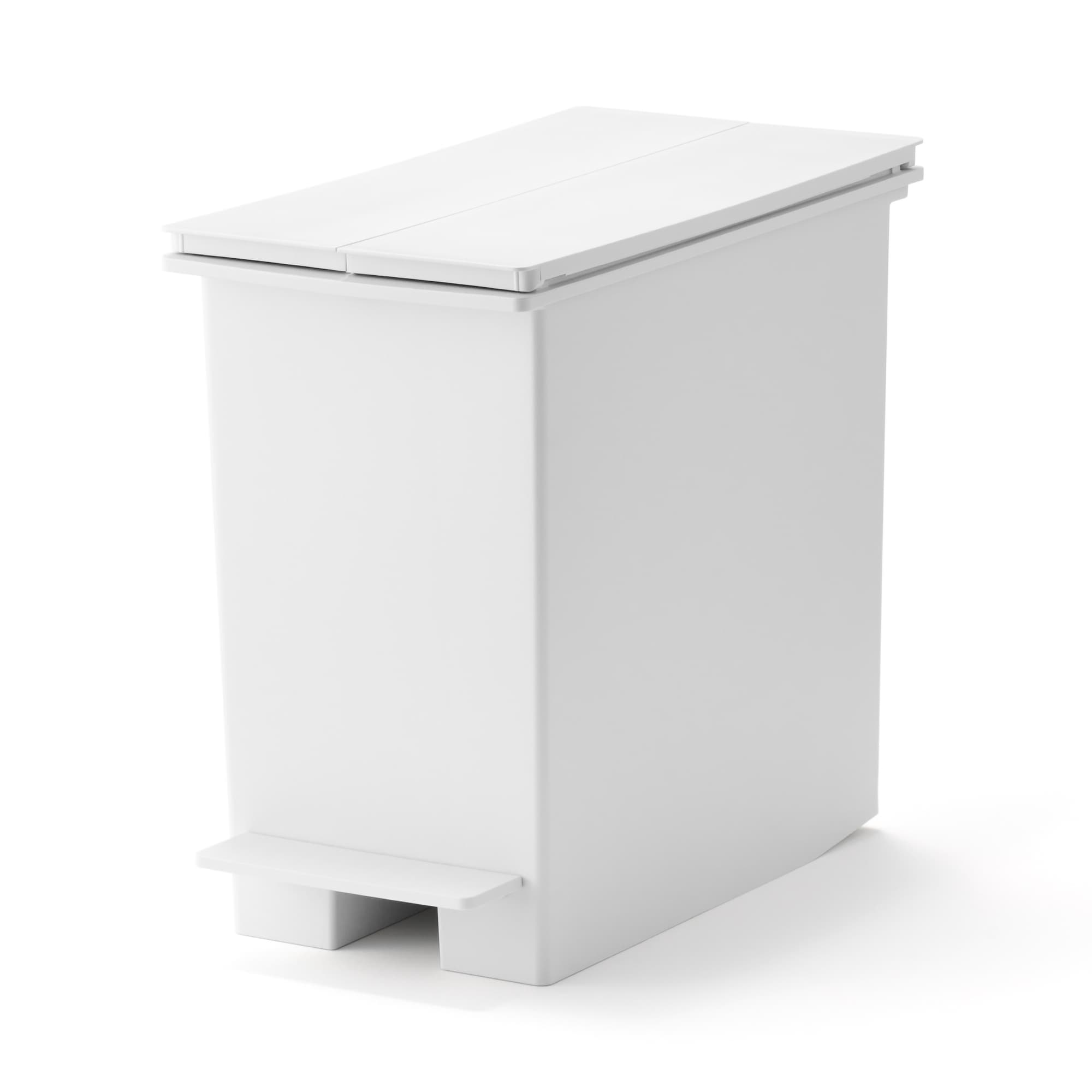 Polypropylene Pedal Dust Bin with Double-Hinged Lid - 5.6 gal - Image 2