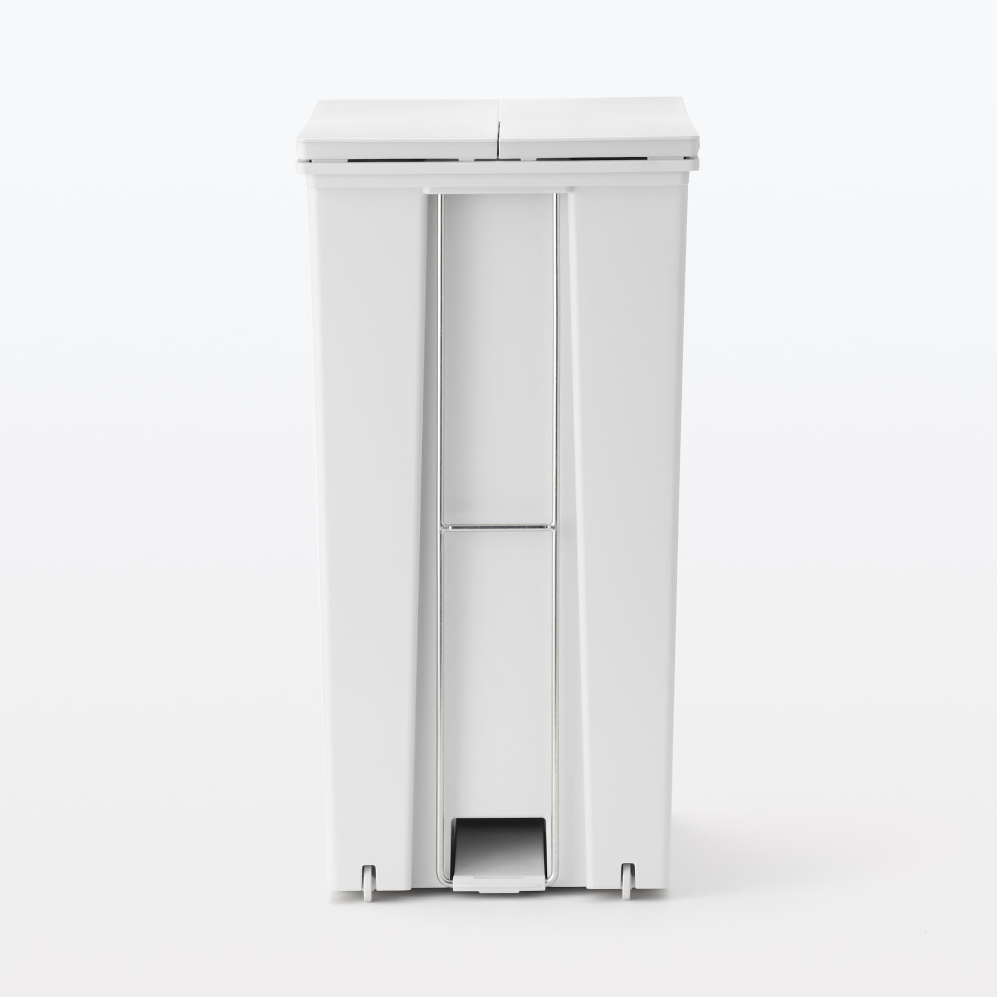 Polypropylene Pedal Dust Bin with Double-Hinged Lid - 9.3 gal - Image 5