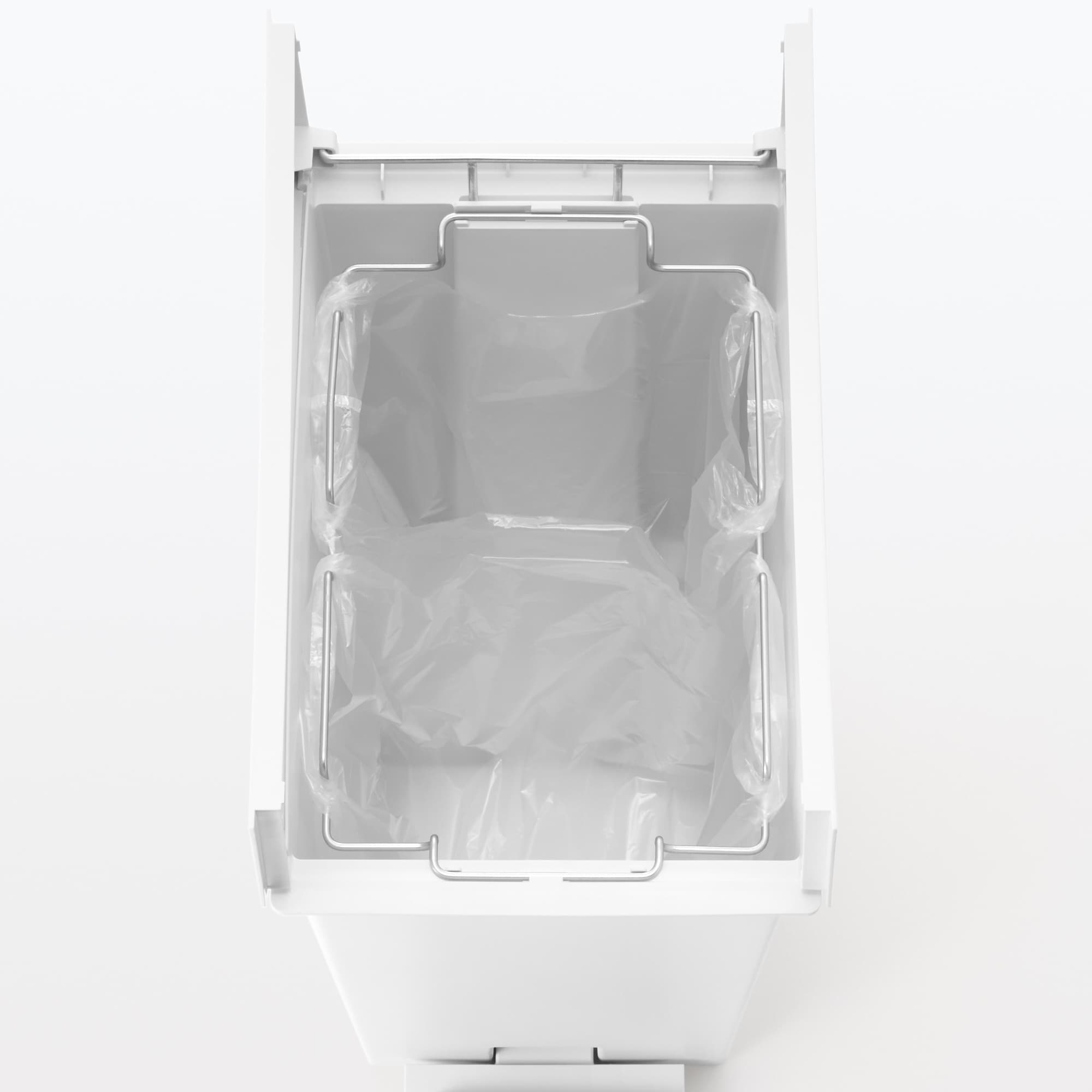Polypropylene Pedal Dust Bin with Double-Hinged Lid - 9.3 gal - Image 8