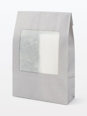 Paper Window Gift Bag with Gusset - Square - Large