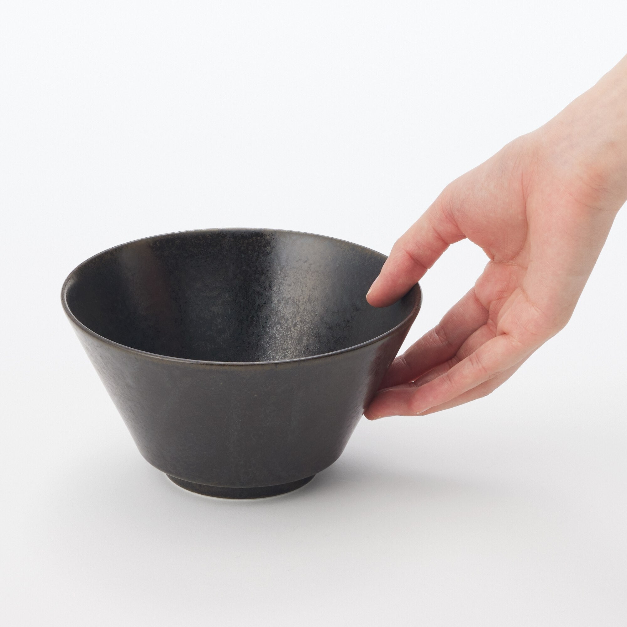 Mino Ware Bowl - Black - Image 6