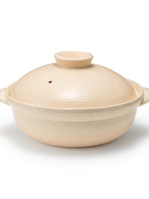 Banko Ware Ceramic Large Pot - Transparent Glaze 2.5 Qt