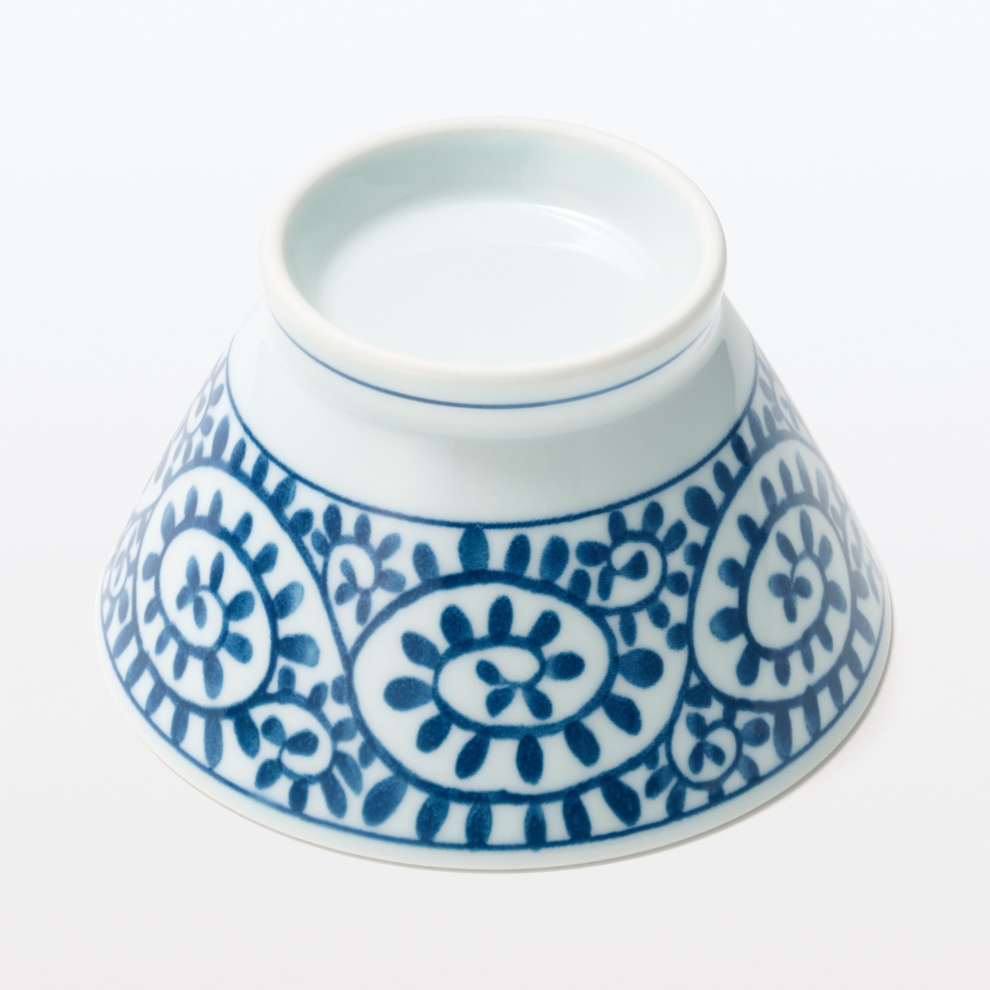 Hasami Ware Rice Bowl - Arabesque Pattern - Small - Image 5