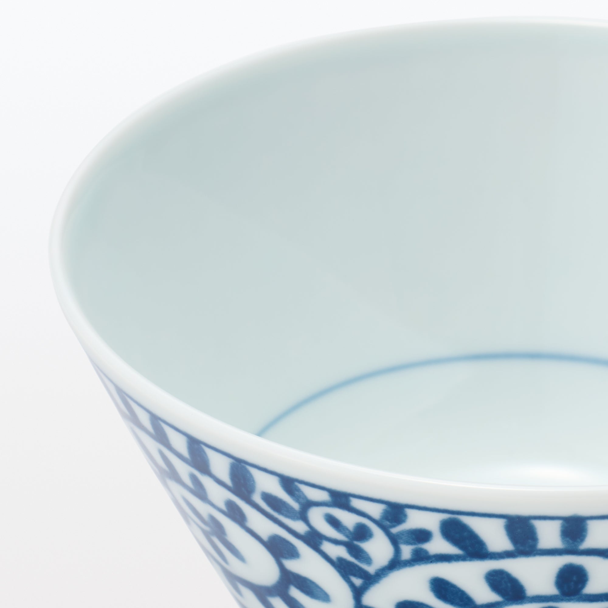 Hasami Ware Rice Bowl - Arabesque Pattern - Small - Image 6