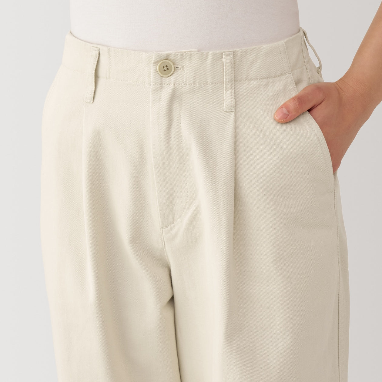 Women's Slub Yarn Chino Darted Wide Pants - Image 25