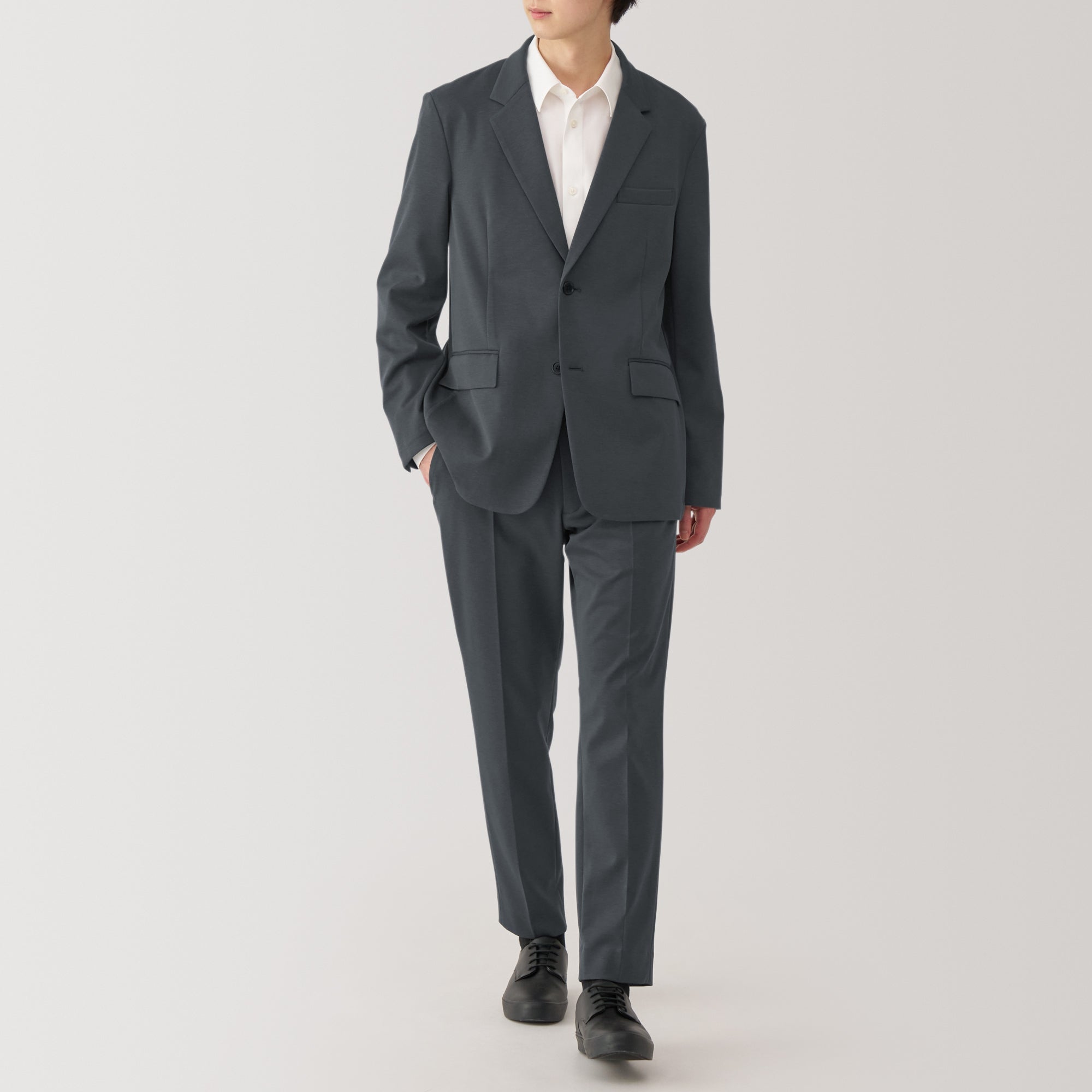 Men's Stretch Jersey Flat Front Pants - Image 4