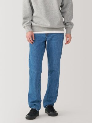 Men's Kapok Blend Straight Denim Trousers