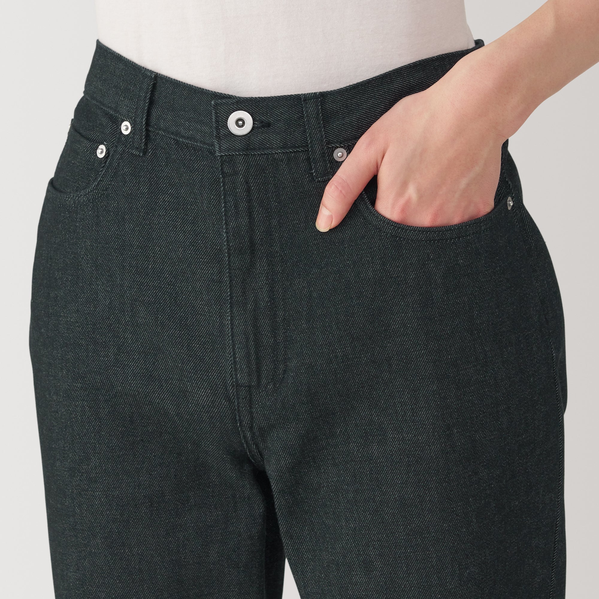 Men's Kapok Blend Straight Denim Trousers - Image 7