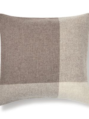 Wool Cushion Cover - Check - 16.9 x 16.9