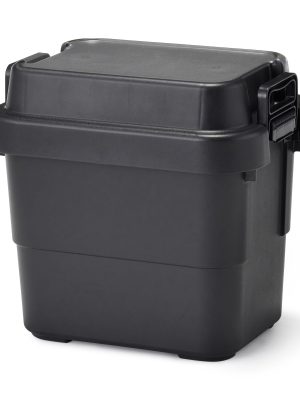 Heavy Duty Polypropylene Storage Box - Dark Gray - Mini 5.8 gal